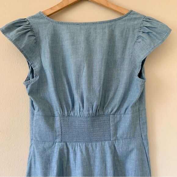 Banana Republic Cap Sleeve Chambray Minidress - Picture 5 of 8